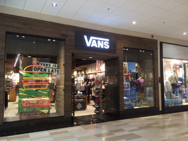 vans store in the mall