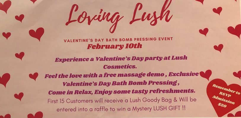 Valentines Day Bath Bomb Pressing Event
