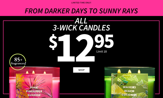 March Candle Sale