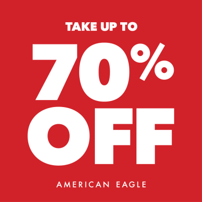 American Eagle Outfitters Campaign 72 American Eagle Take up to 70 Off Clearance EN 1000x1000 1