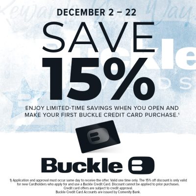 Buckle Campaign 221 Save 15 from December 2 22 2024 EN 1000x1000 1